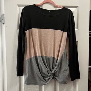 Color block sweater